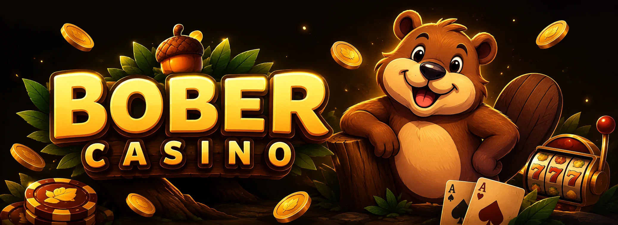 Bober Casino, bonus powitalny 100% do 5 000 zł i 200 darmowych spinów dla graczy z Polski